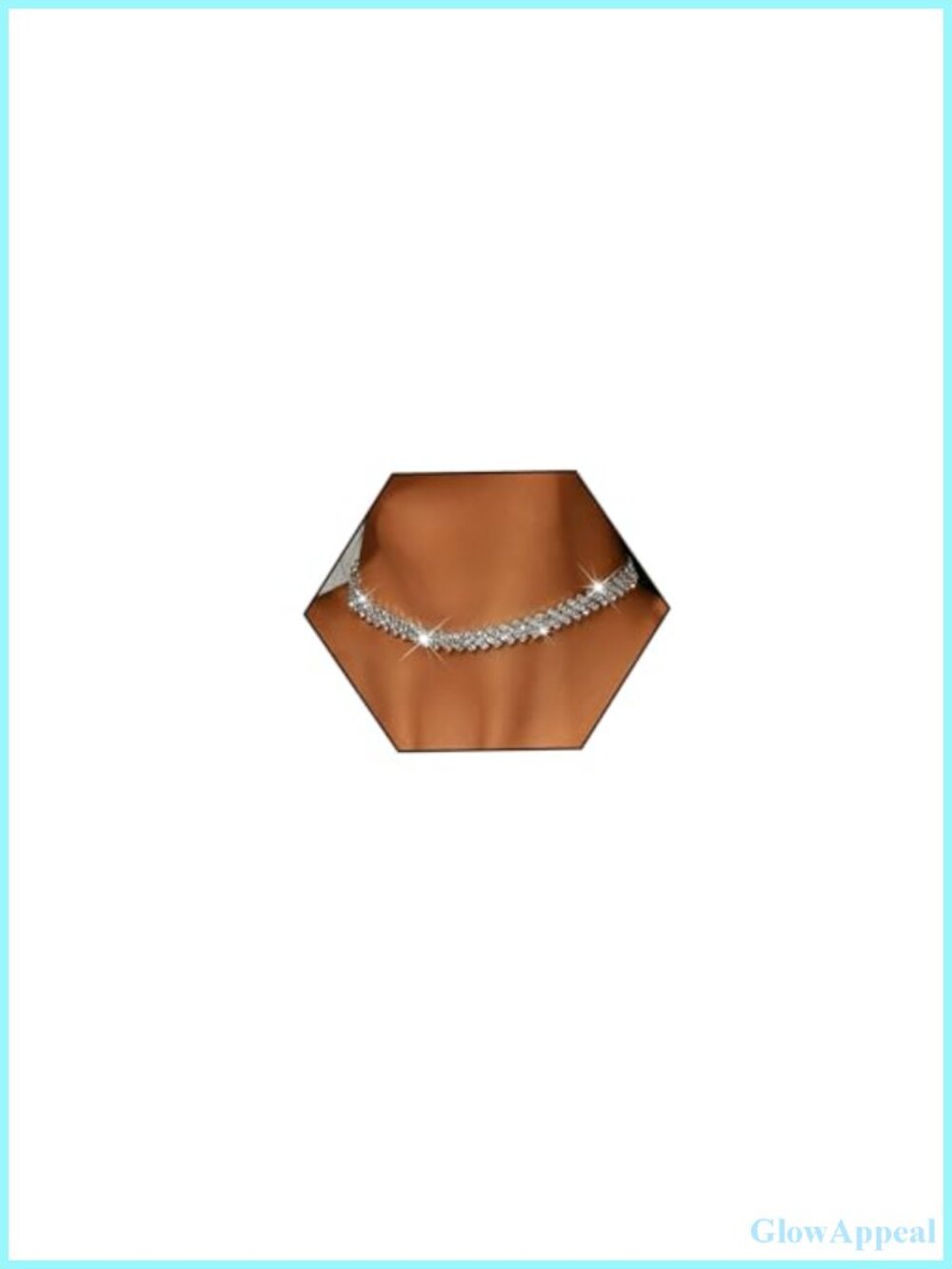 Rhinestone Choker Necklace Set Crystal Prom Wedding Jewelry Adjustable